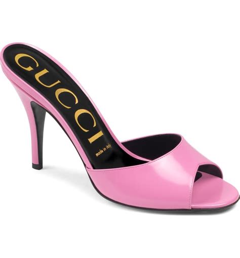 gucci scarlet slip-on sandal|Gucci slippers women.